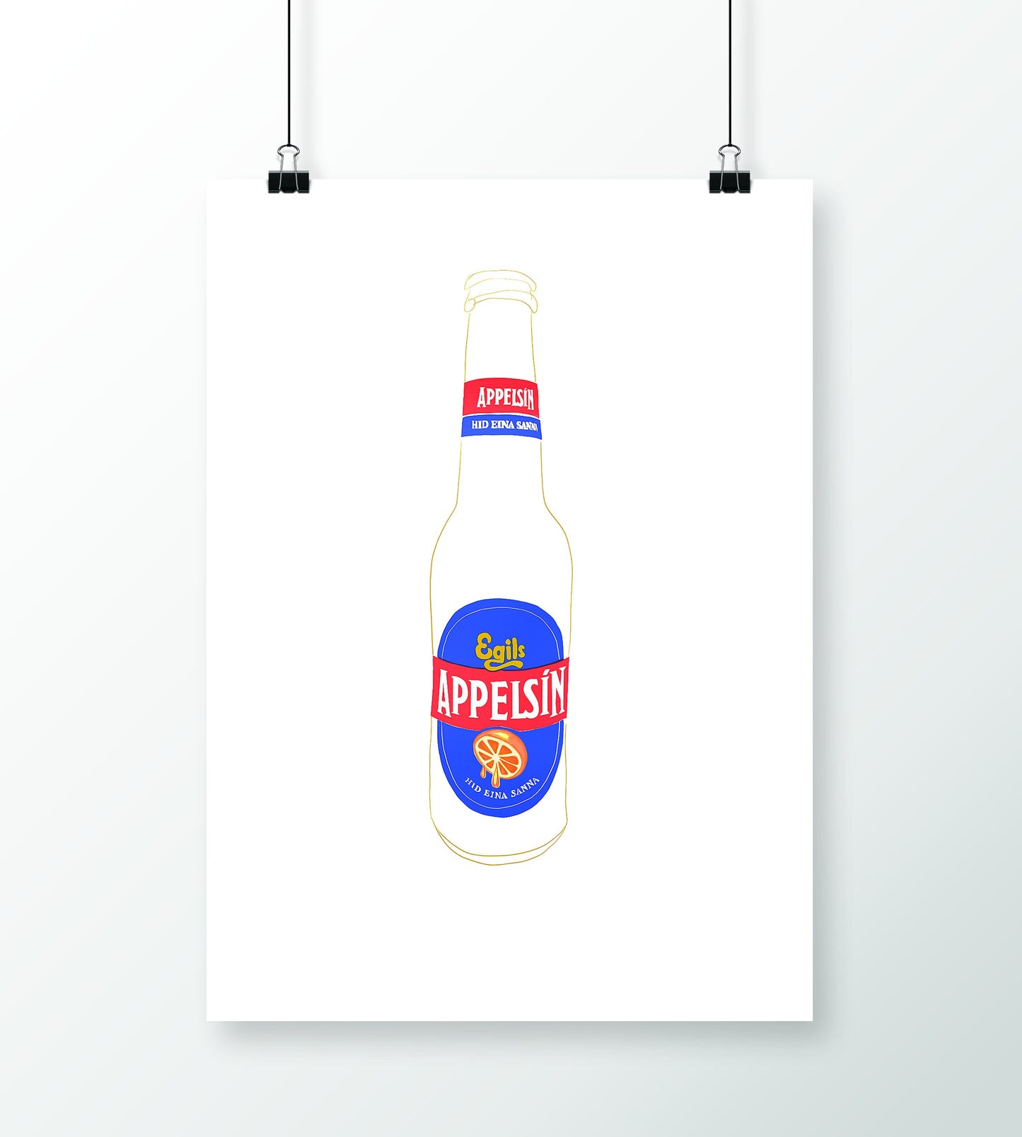 Scandinavian, Icelandic Drink Print, Applesin