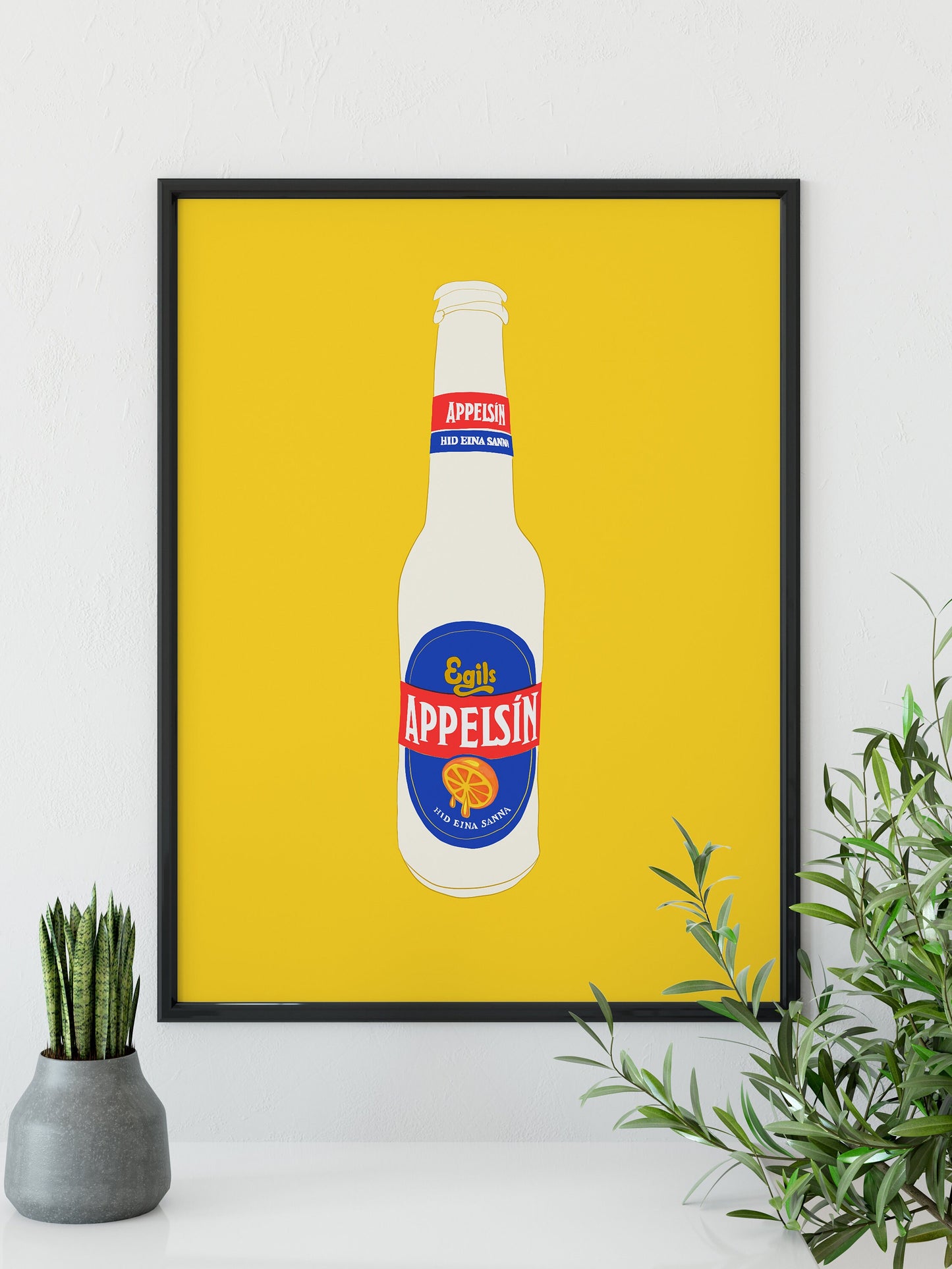 Scandinavian, Icelandic Drink Print, Applesin
