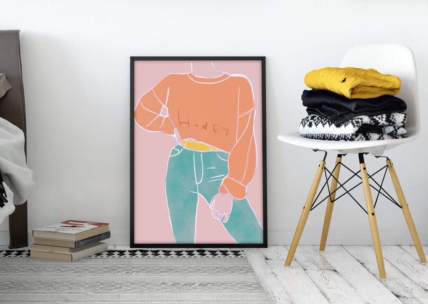 Figurative Retro Print