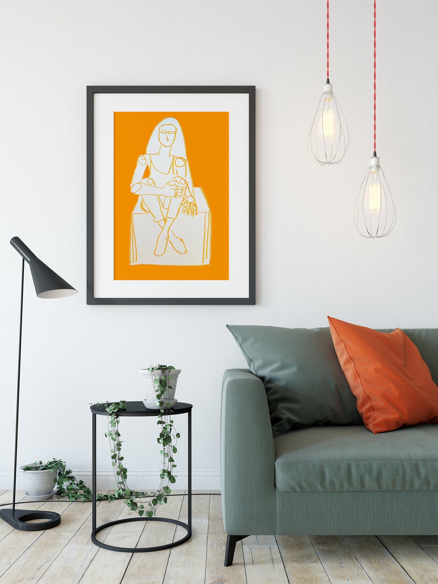 Figurative Yellow Print