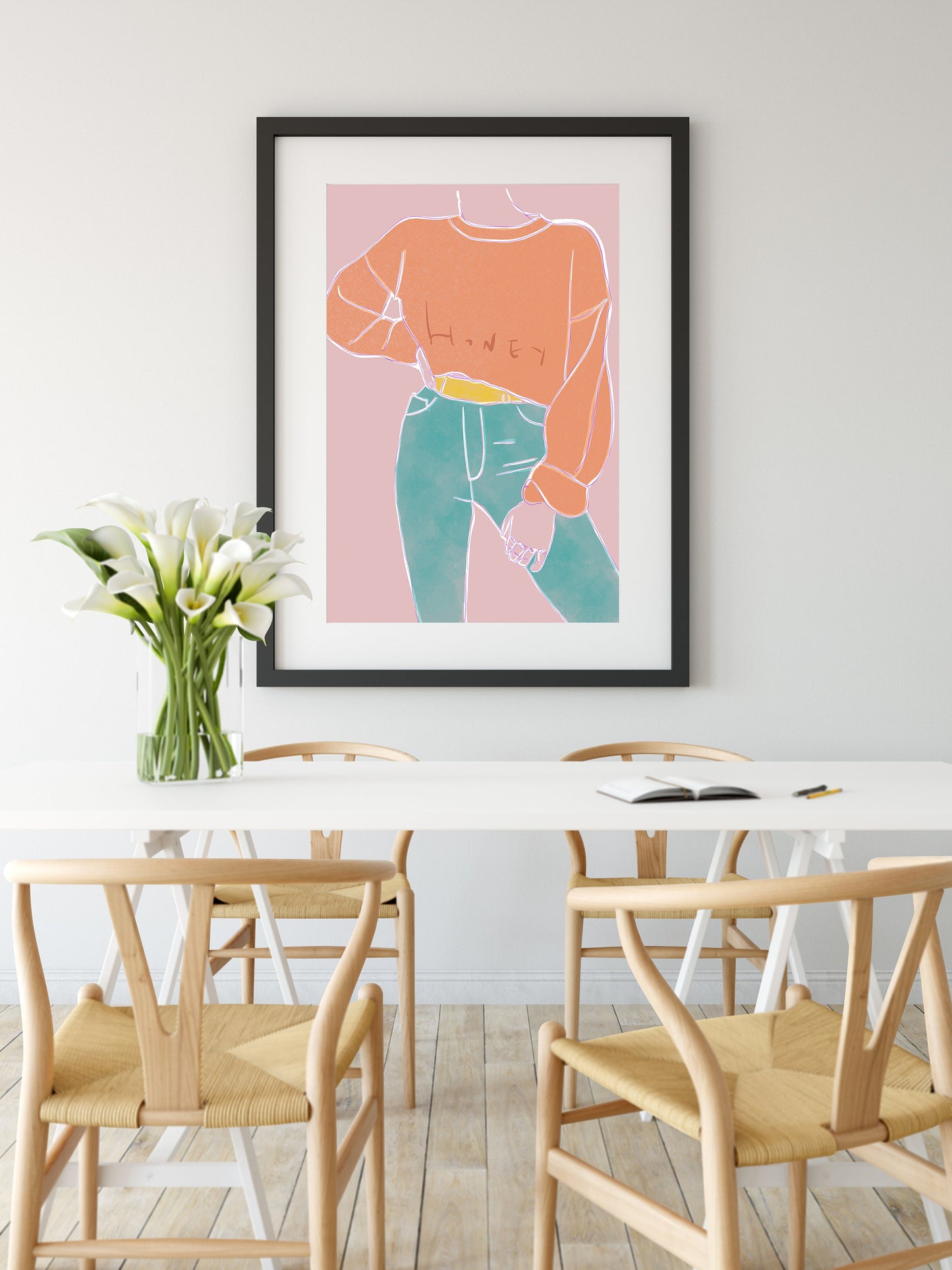 Figurative Retro Print