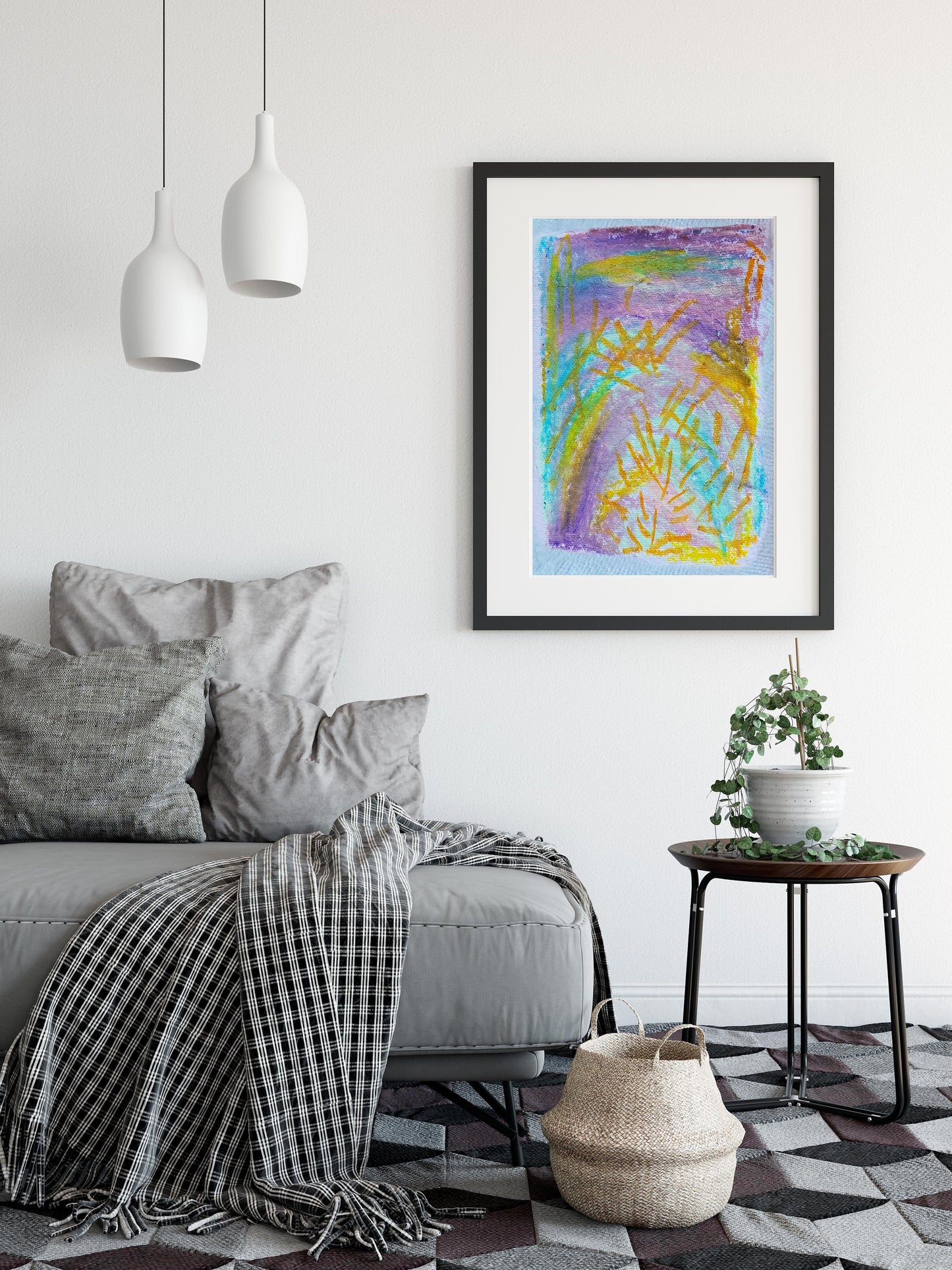 Geometric Contemporary Abstract Art Print