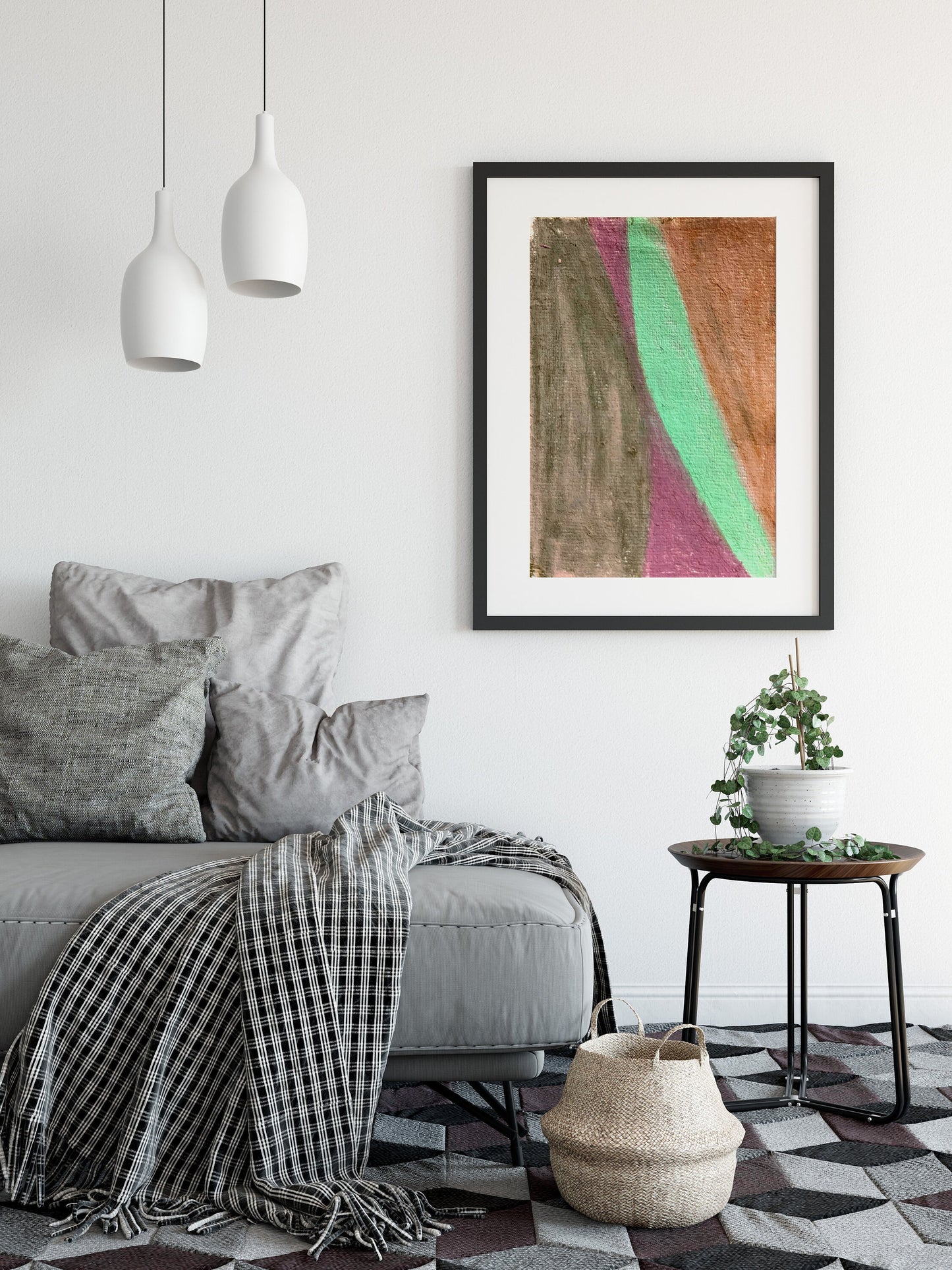 Geometric Contemporary Abstract Art Print