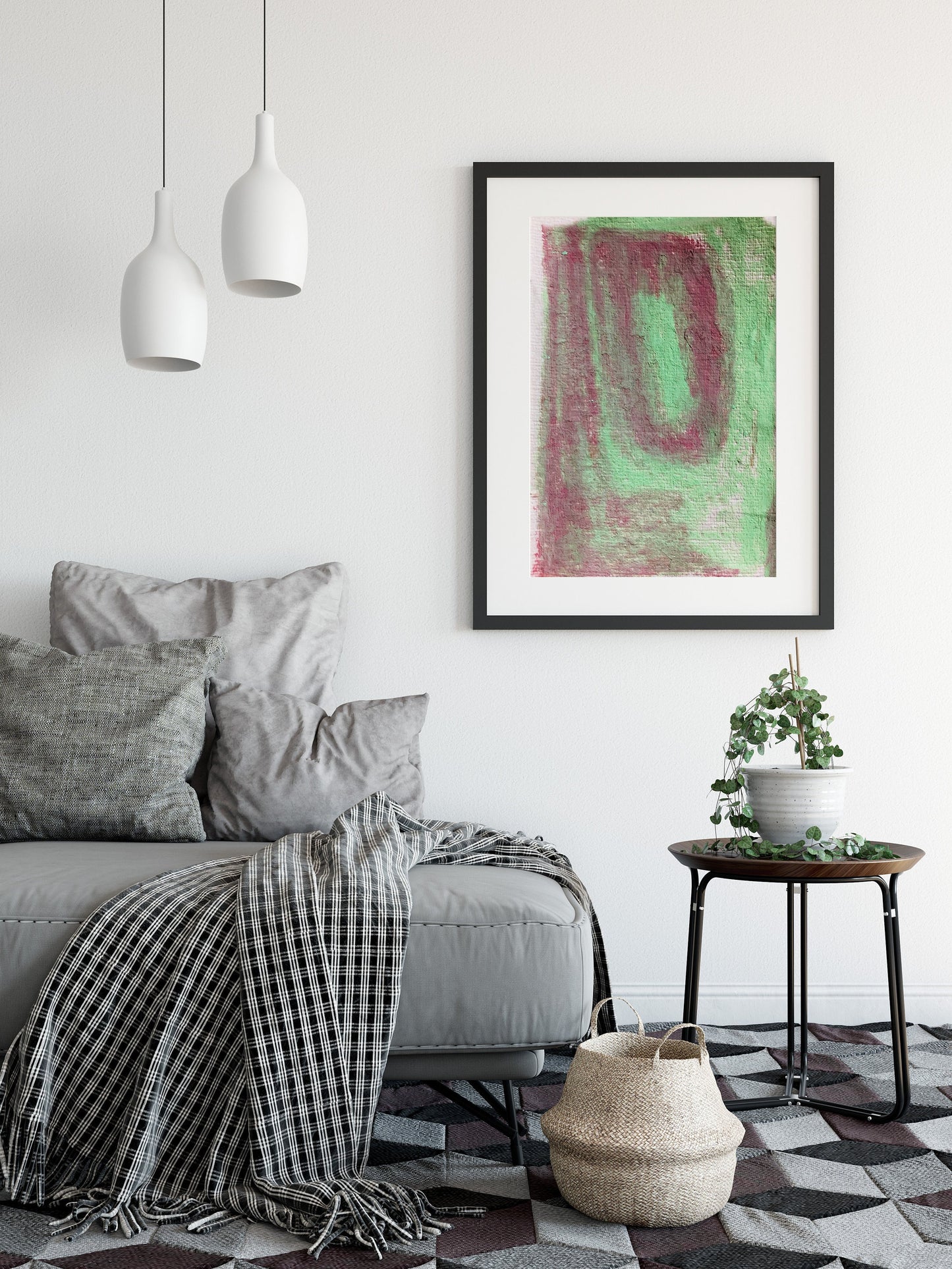 Geometric Contemporary Abstract Art Print