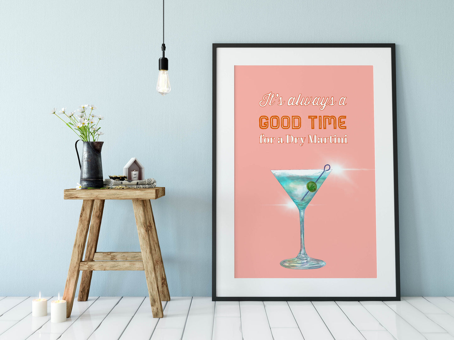 Cocktail Print, Dry Martini