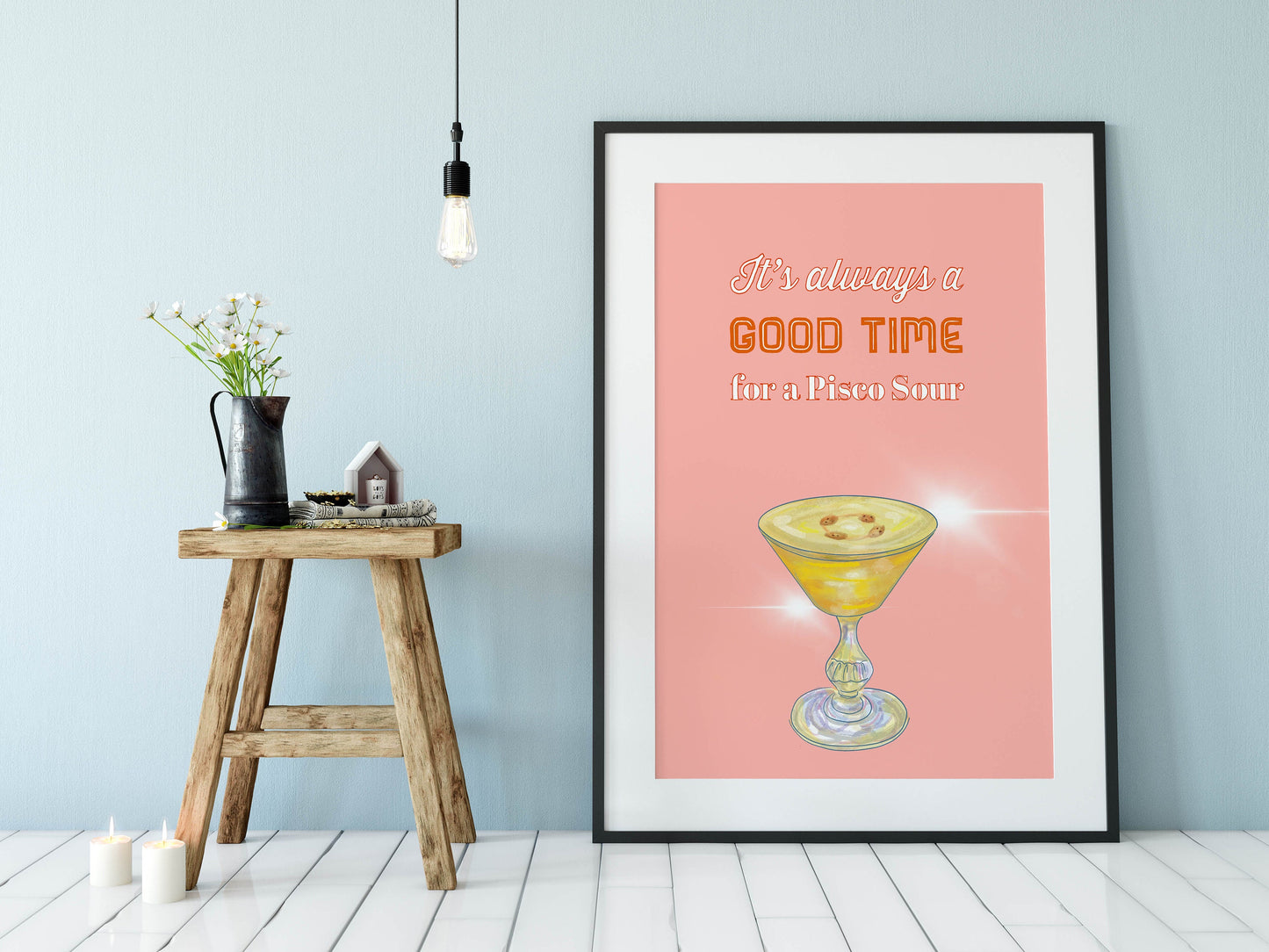 Cocktail Print, Pisco Sour