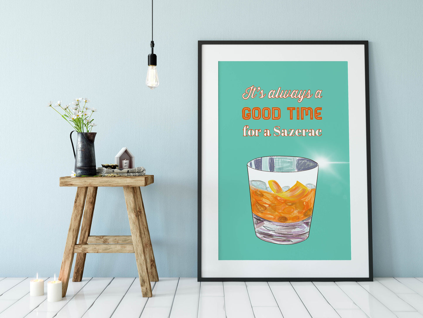 Cocktail Print, Sazerac