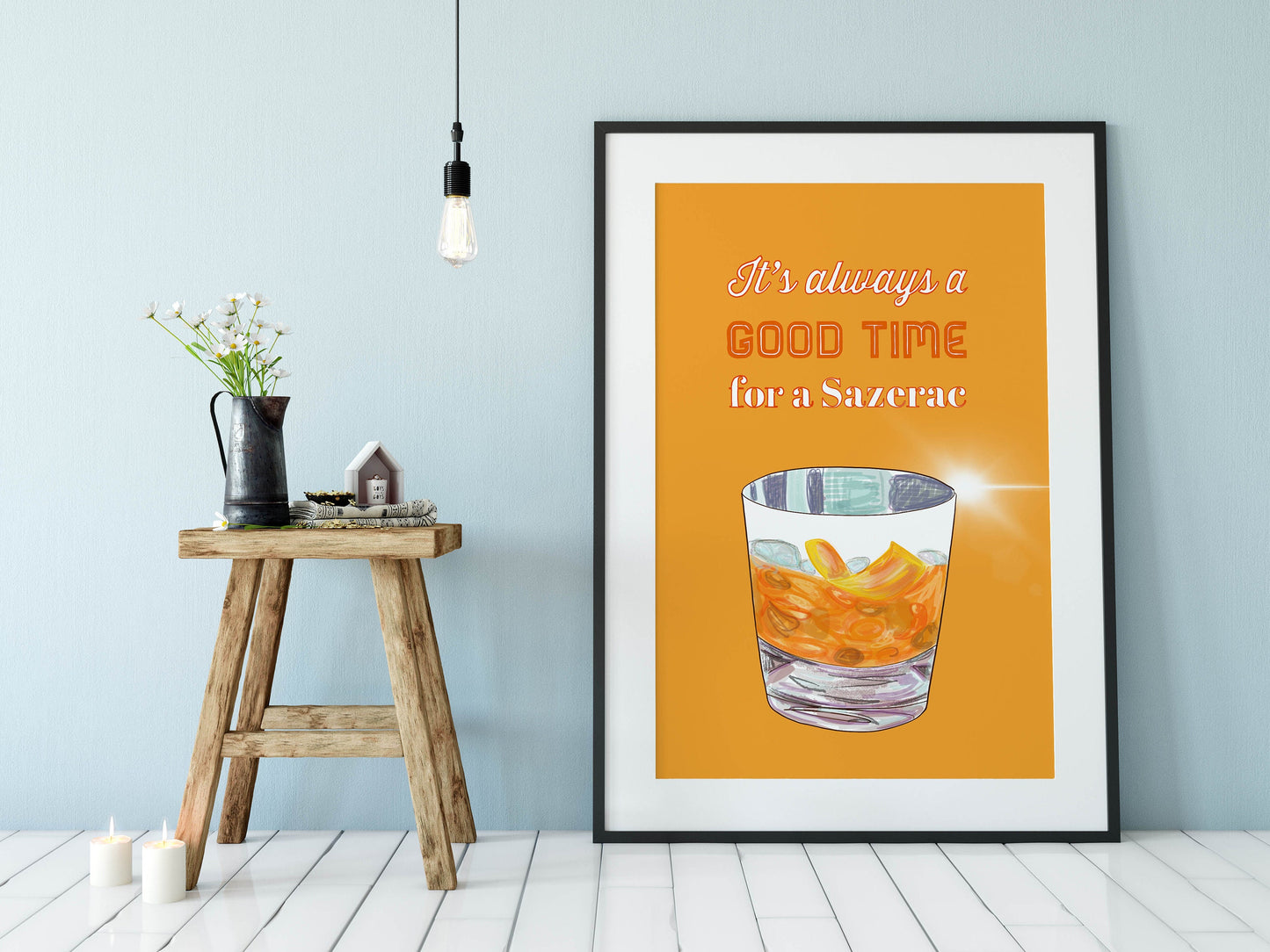 Cocktail Print, Sazerac