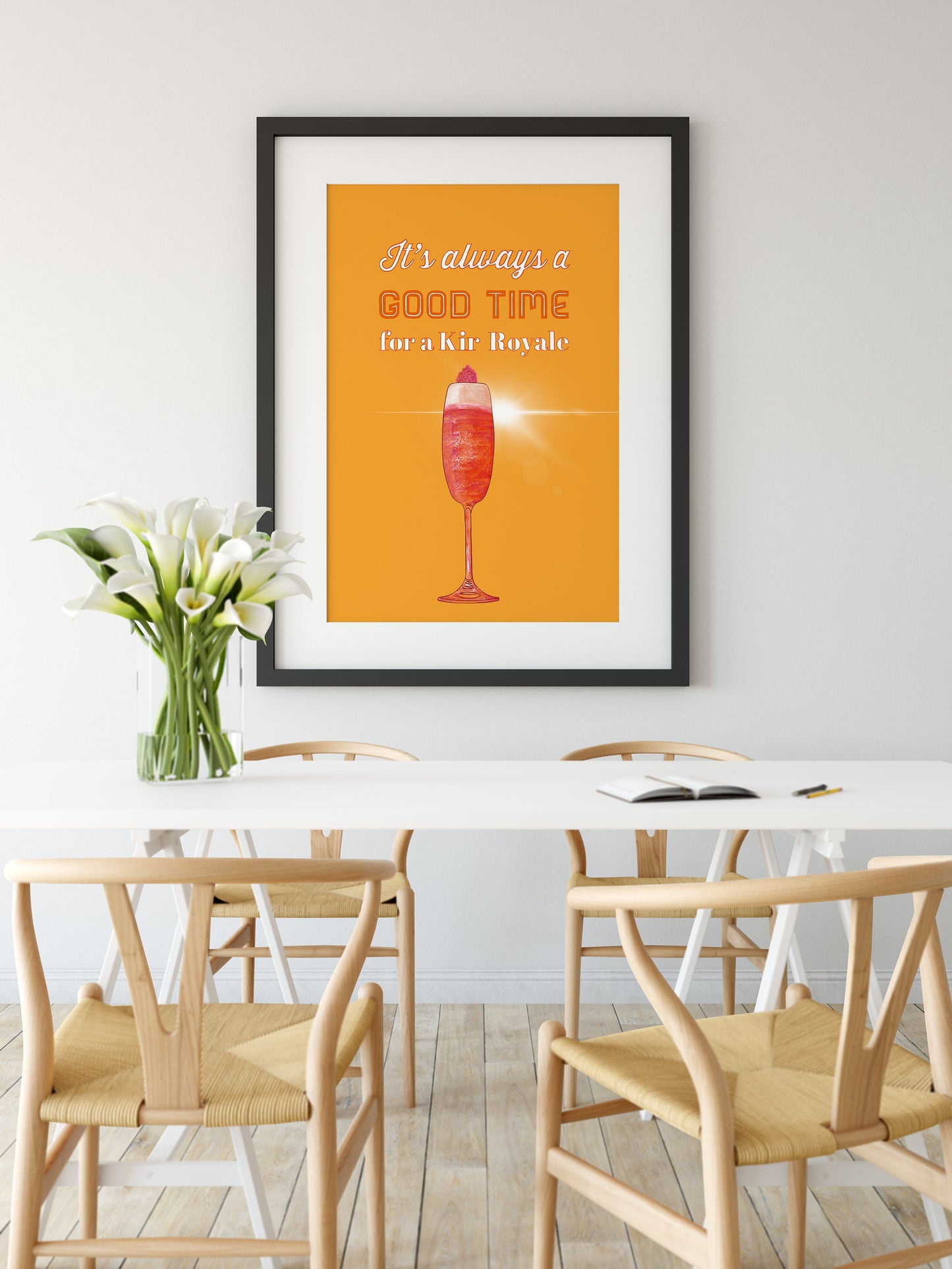 Cocktail Print, Kir Royale