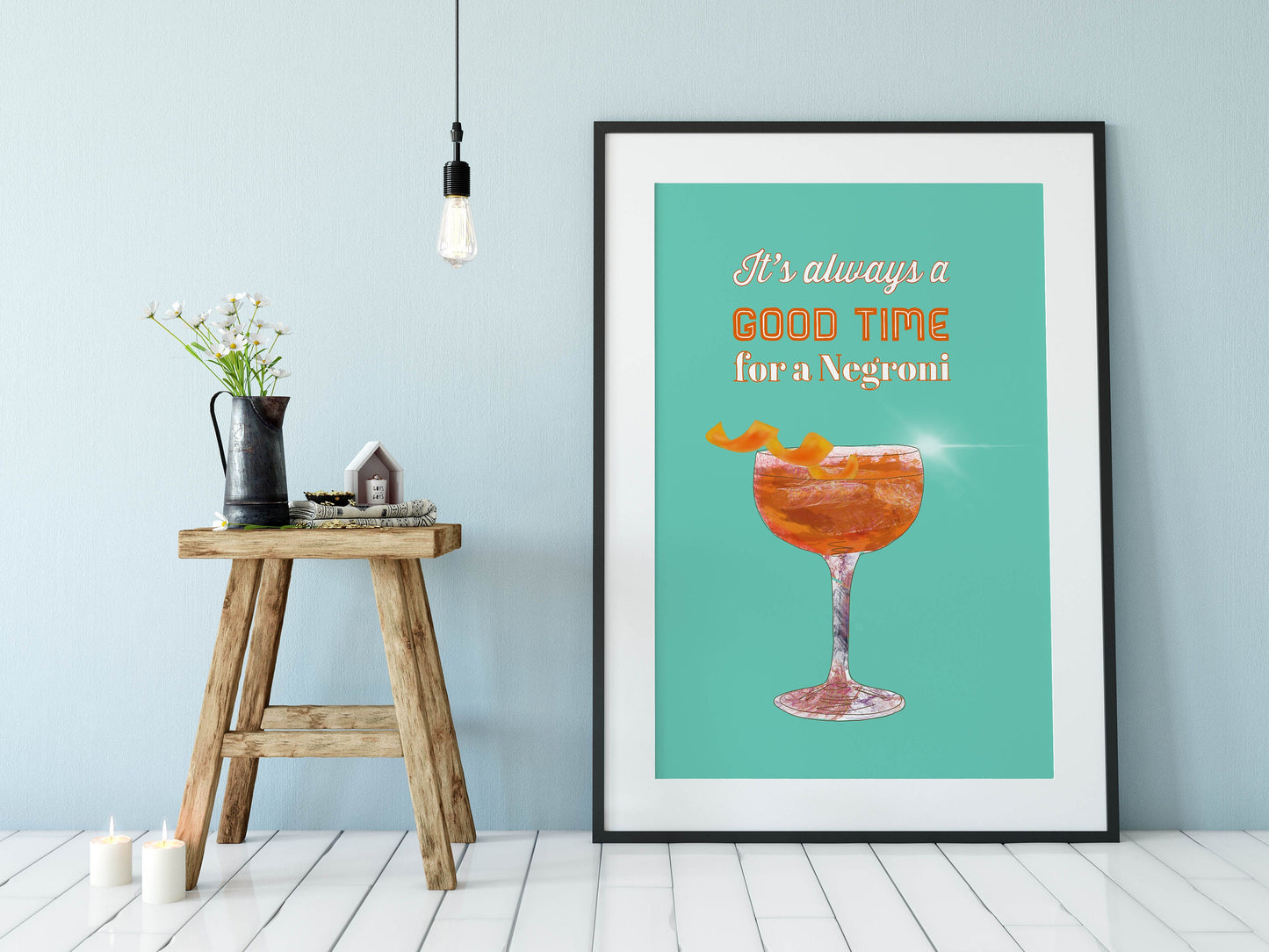 Cocktail Print, Negroni
