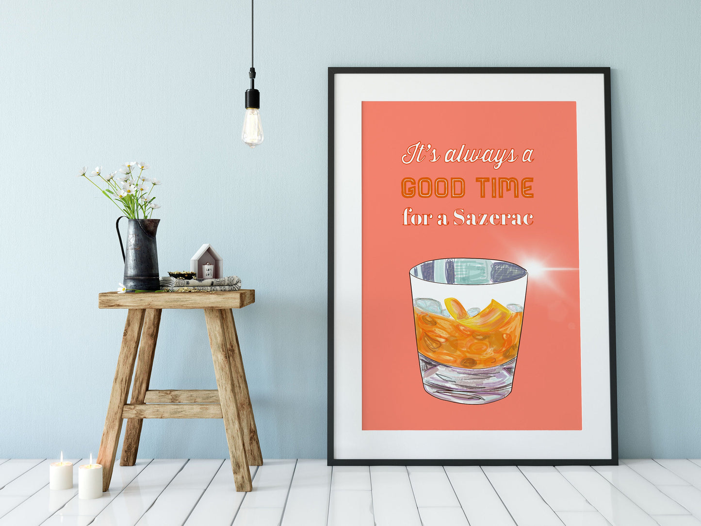 Cocktail Print, Sazerac