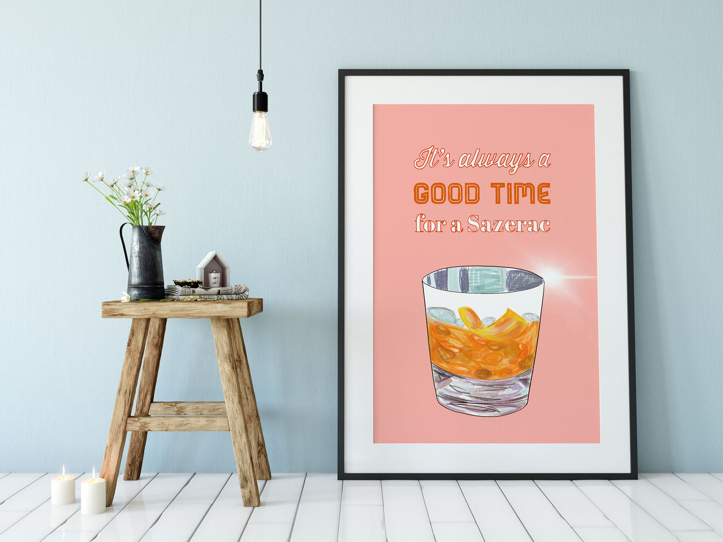 Cocktail Print, Sazerac