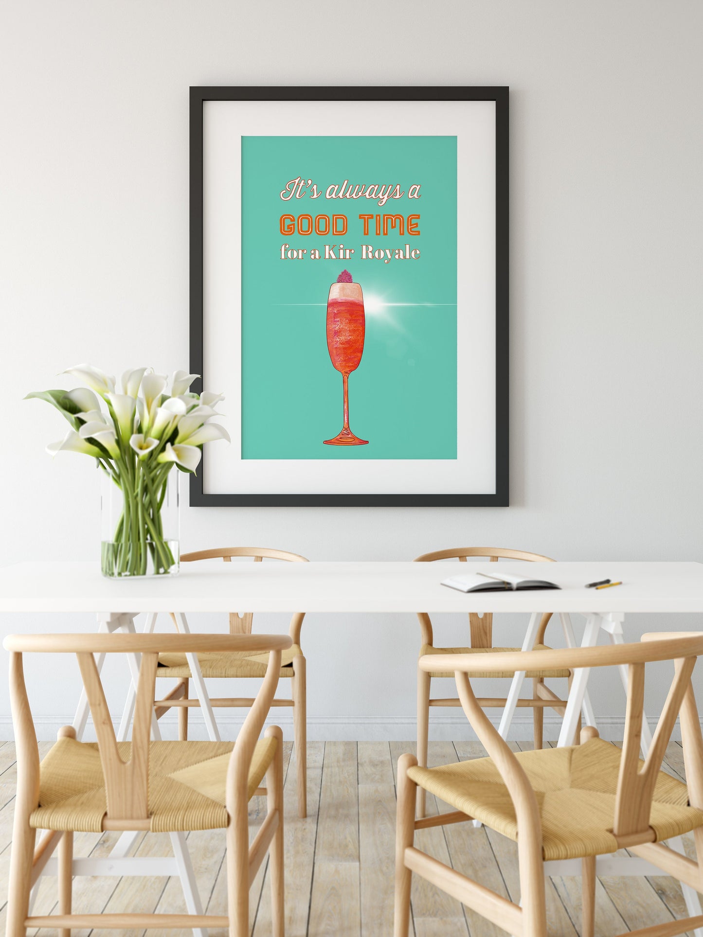 Cocktail Print, Kir Royale