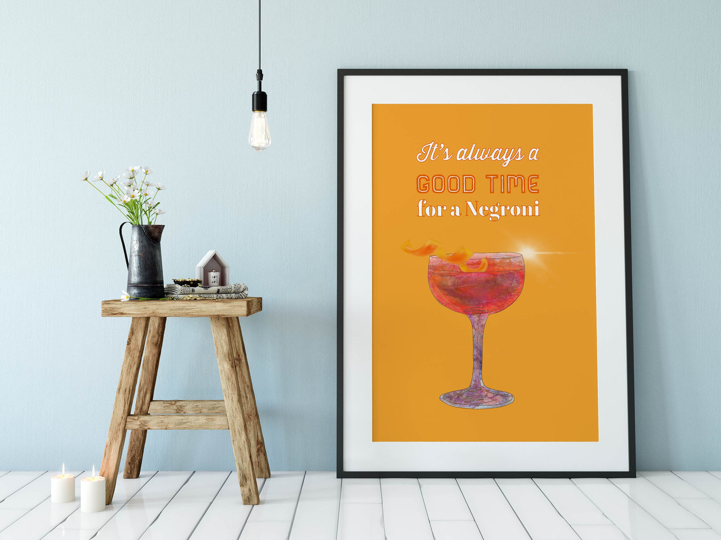 Cocktail Print, Negroni