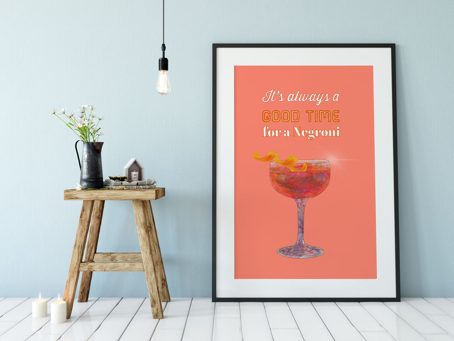 Cocktail Print, Negroni