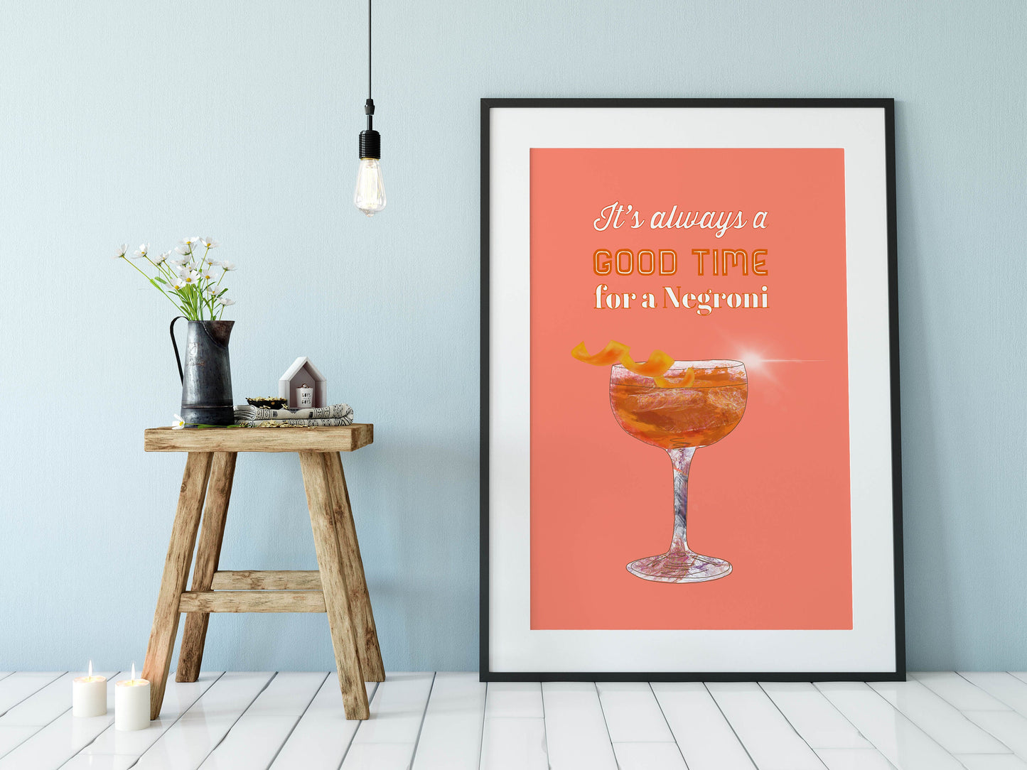 Cocktail Print, Negroni