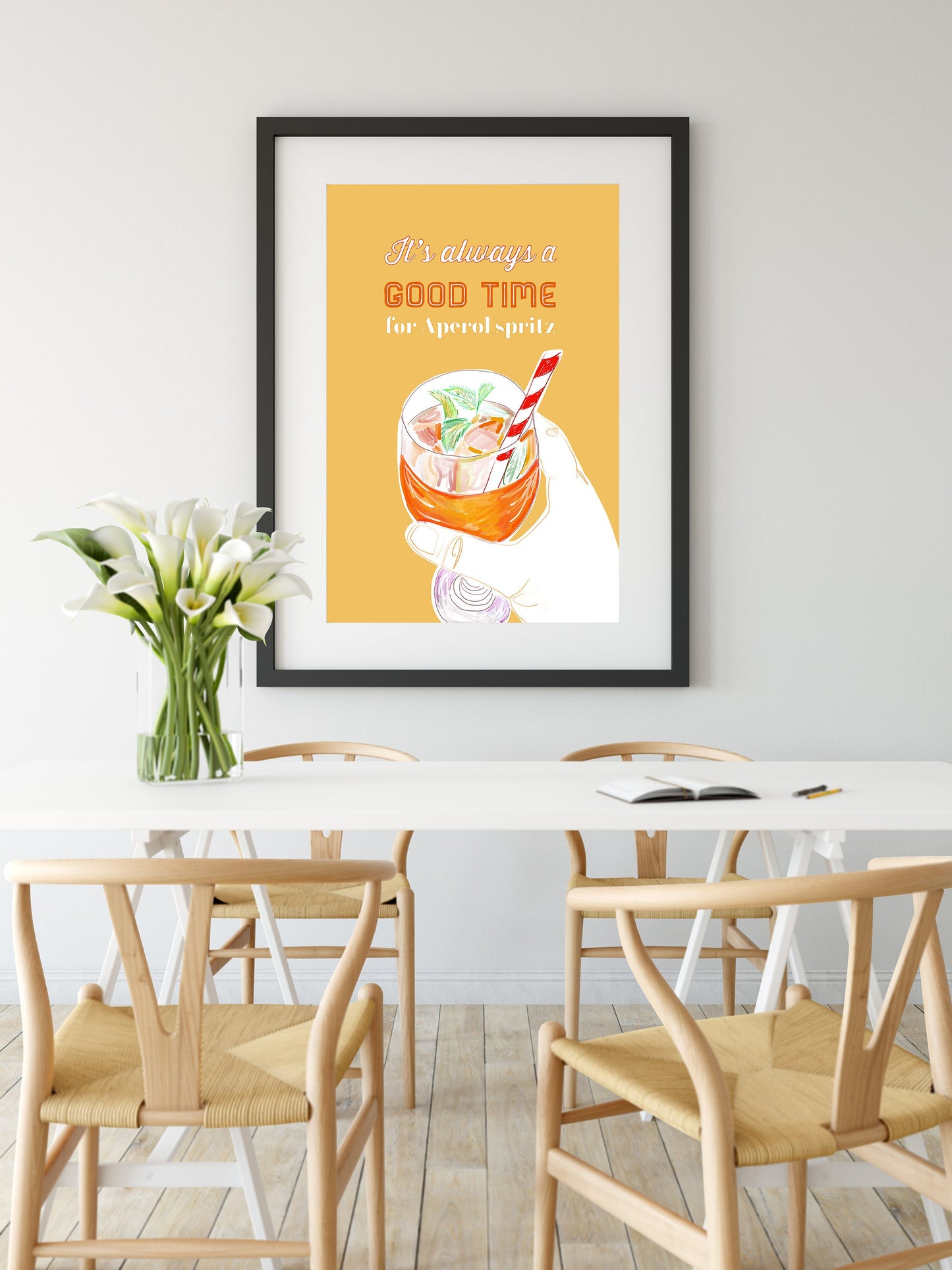 Cocktail Print, Aperol Spritz