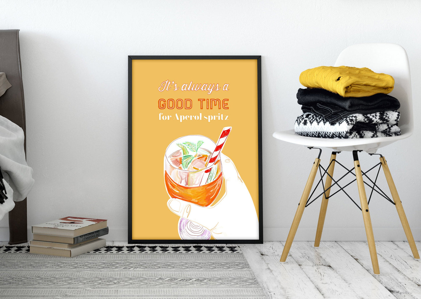 Cocktail Print, Aperol Spritz