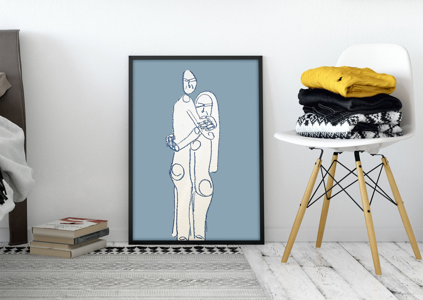 Figurative Blue Print