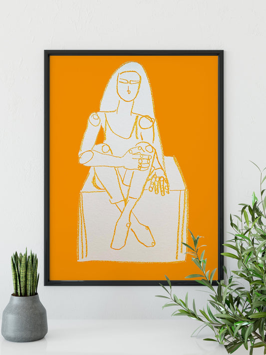 Figurative Yellow Print
