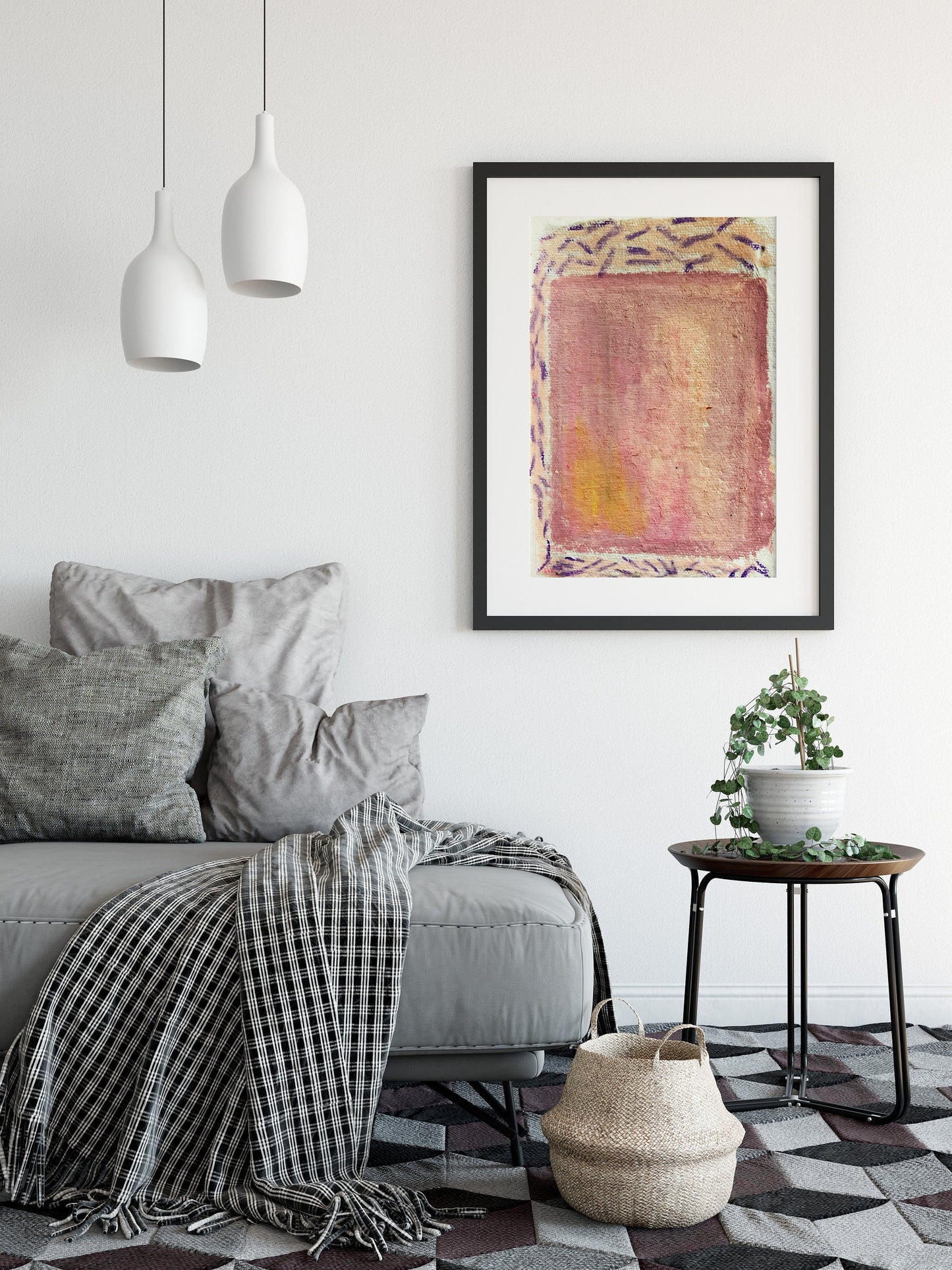 Geometric Contemporary Abstract Art Print