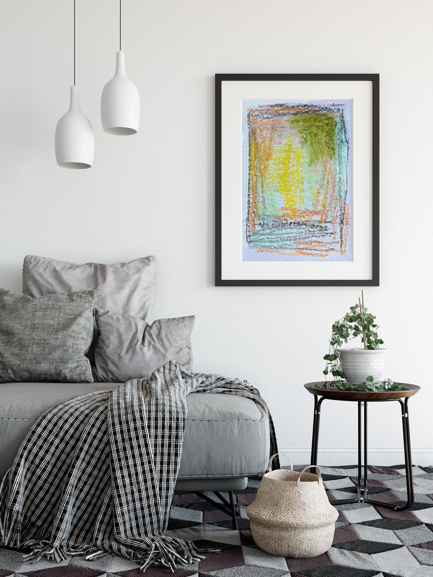 Geometric Contemporary Abstract Art Print