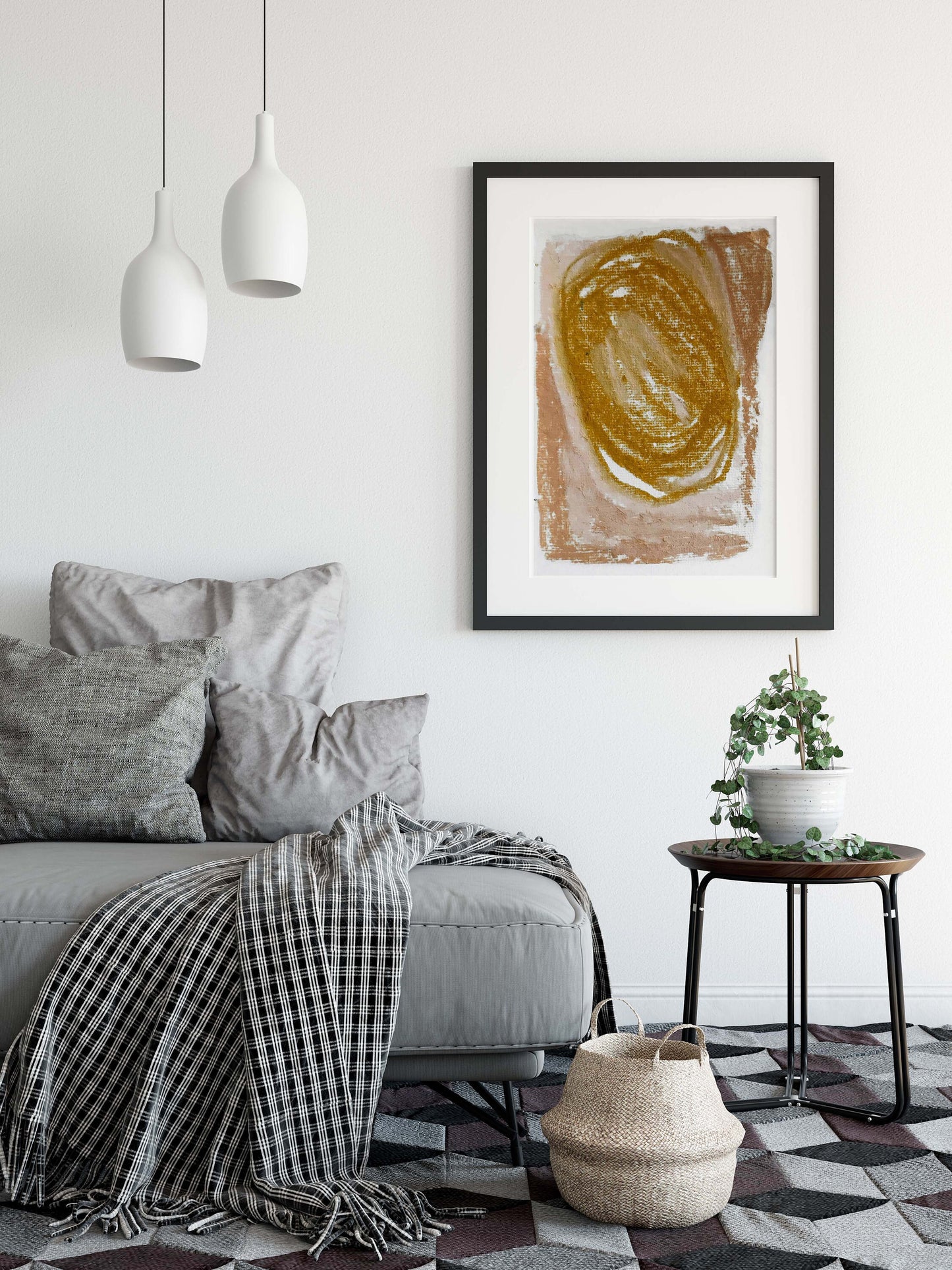 Geometric Contemporary Abstract Art Print