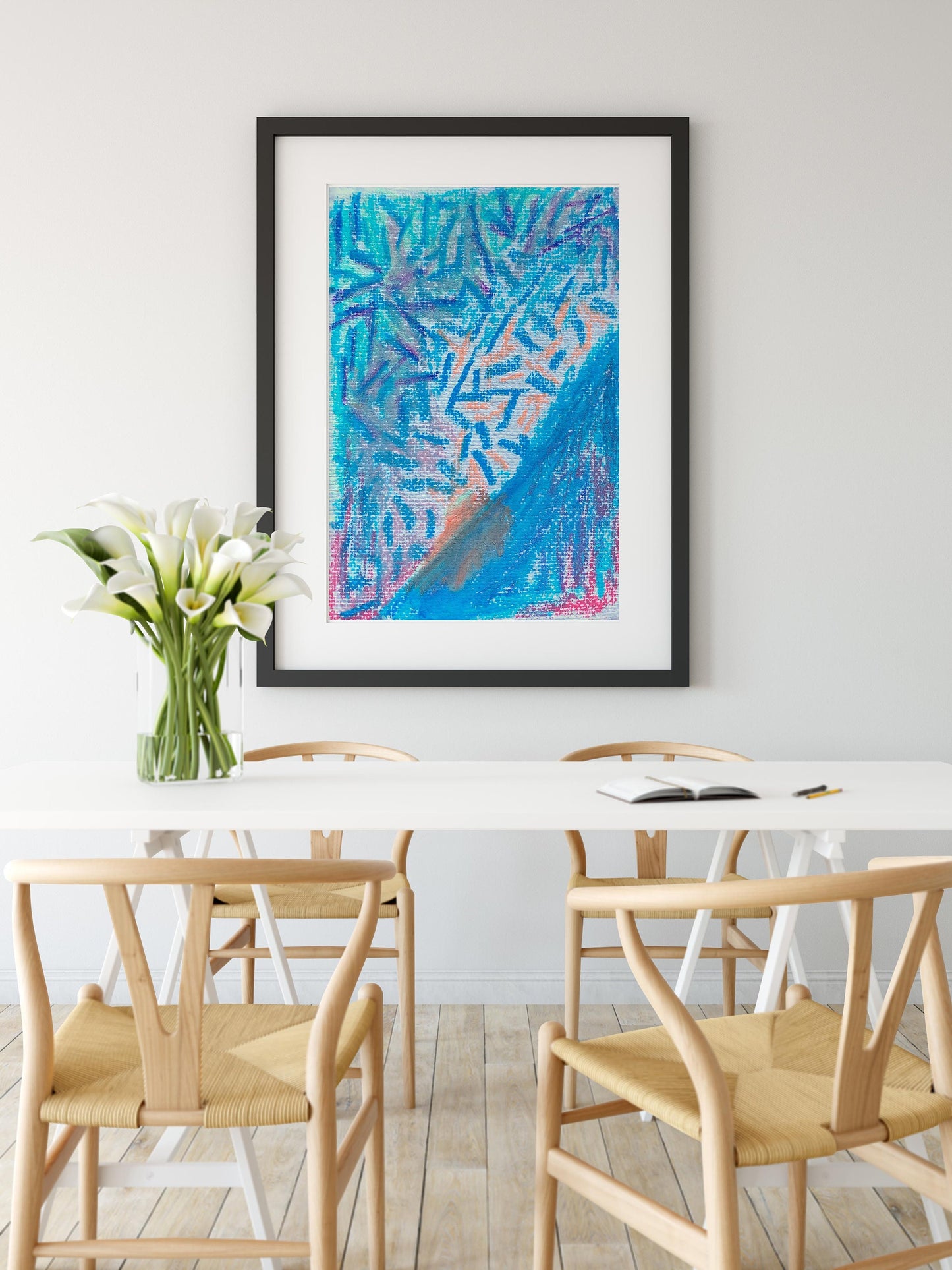 Blue Abstract Art Print