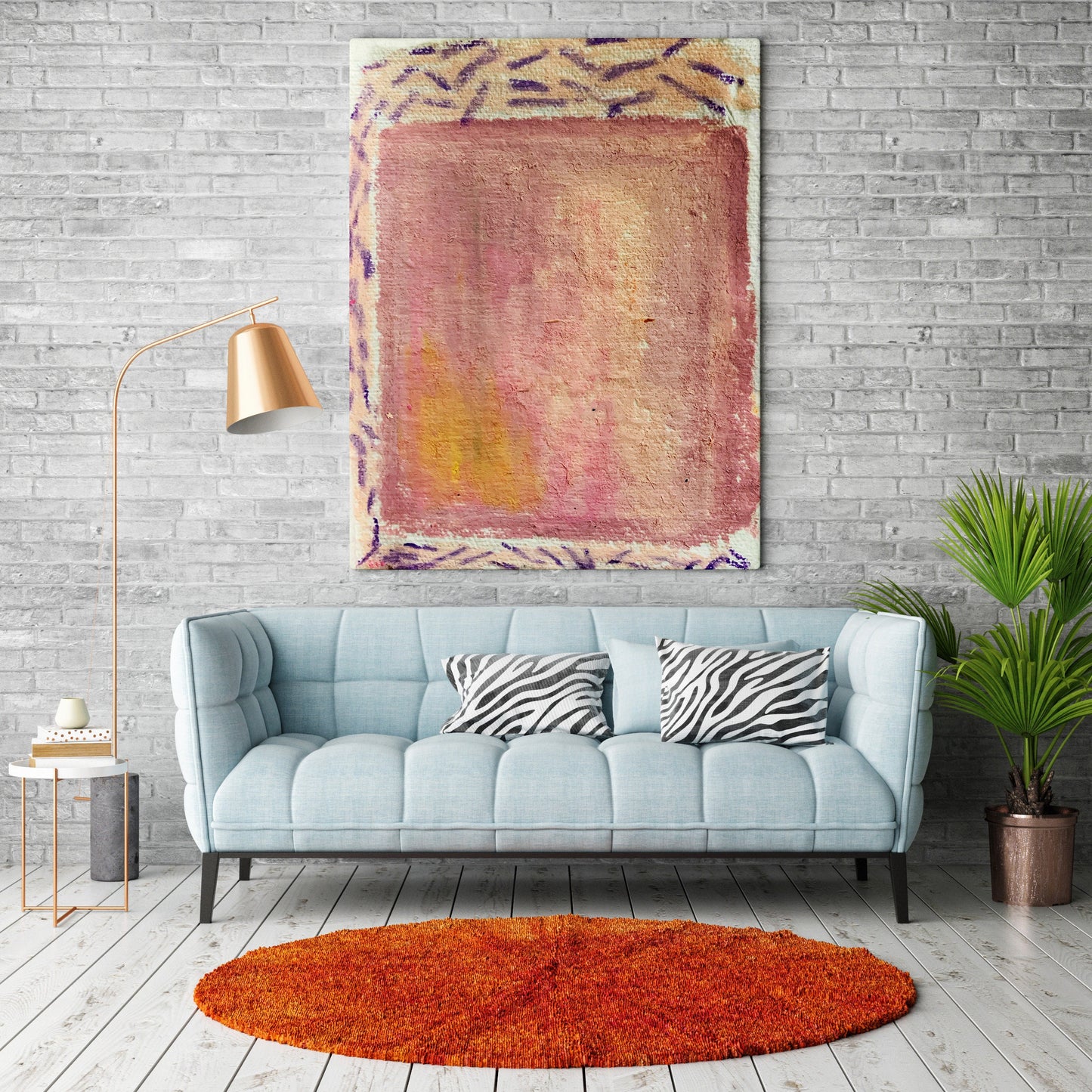 Geometric Contemporary Abstract Art Print