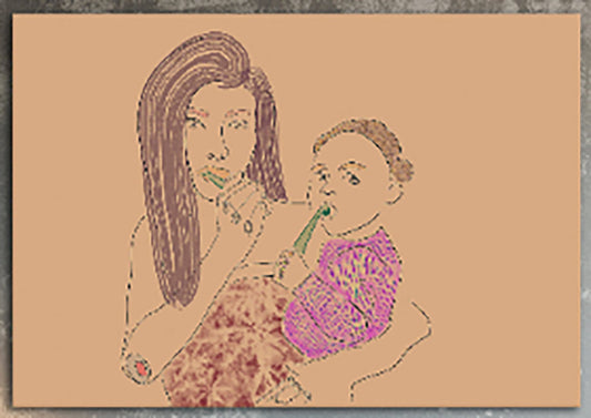 Figurative Retro Print