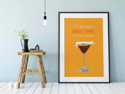 Cocktail Print, Espresso Martini