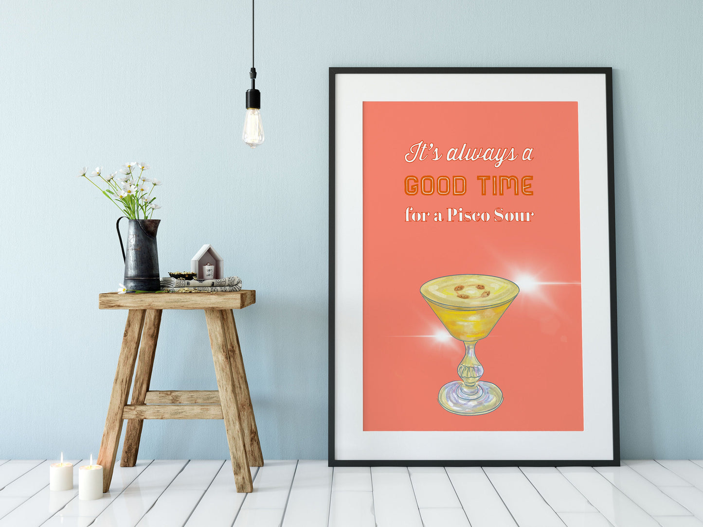 Cocktail Print, Pisco Sour