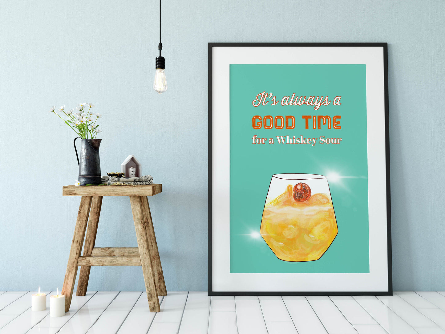 Cocktail Print, Whiskey Sour