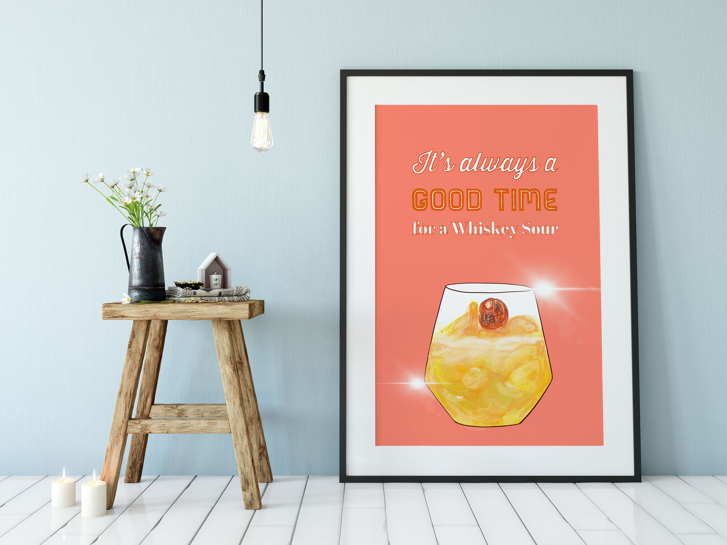 Cocktail Print, Whiskey Sour
