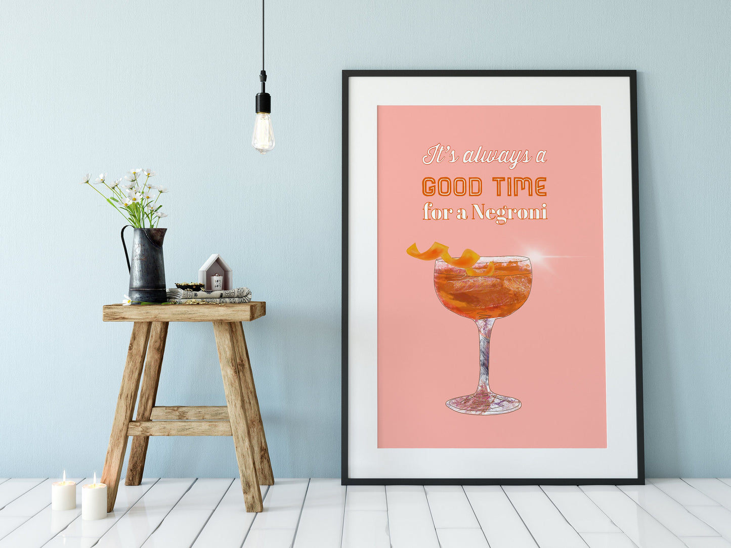 Cocktail Print, Negroni