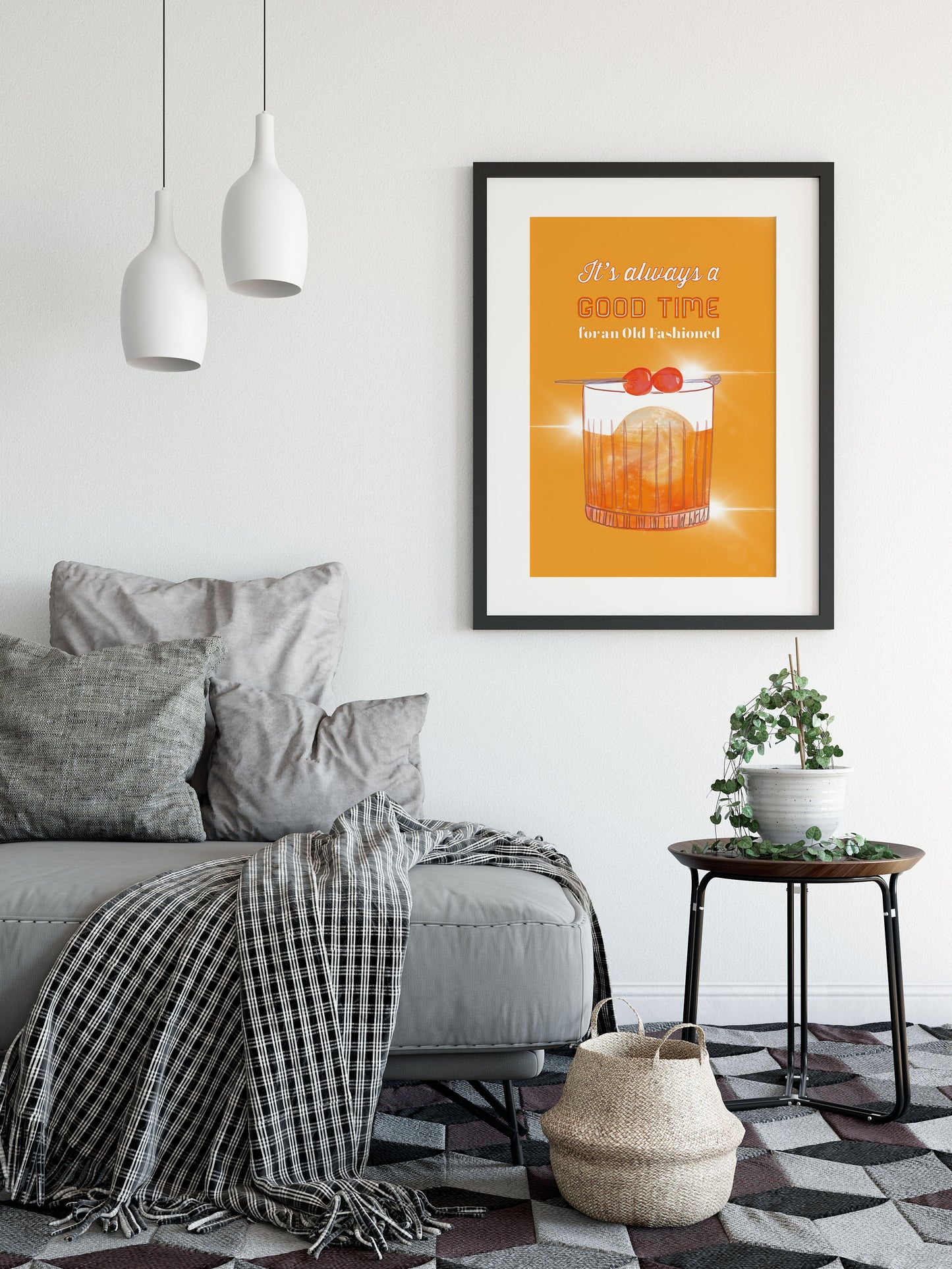 Cocktail Print, Old fashioned