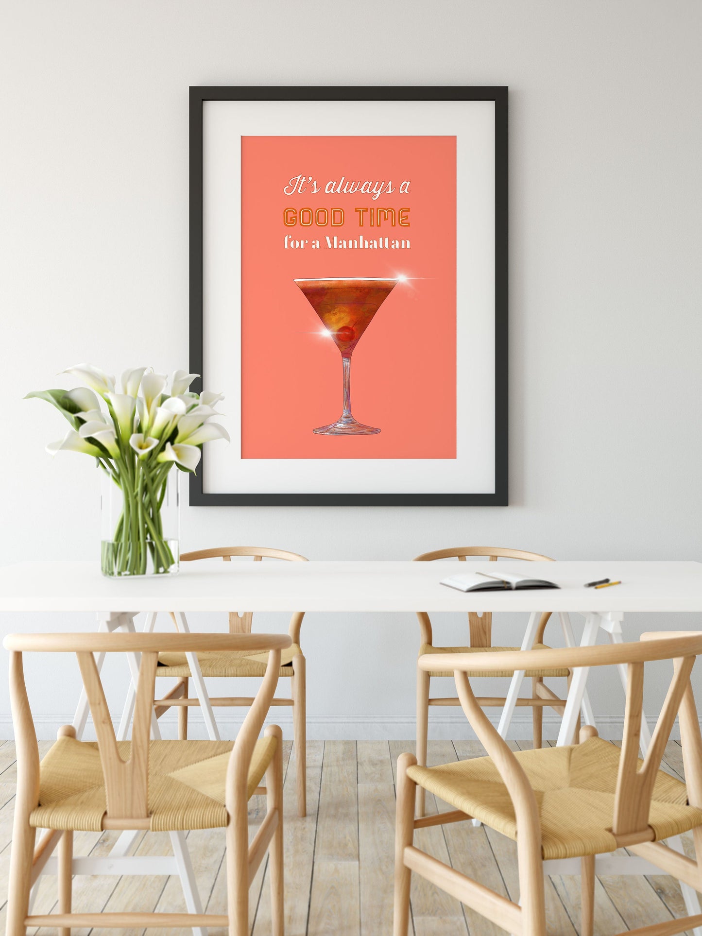Cocktail Print, Manhattan