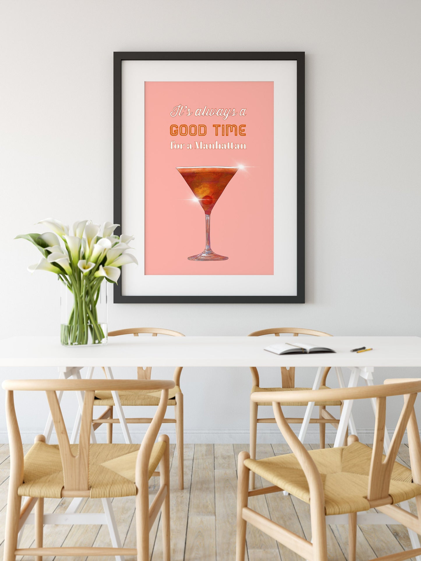 Cocktail Print, Manhattan