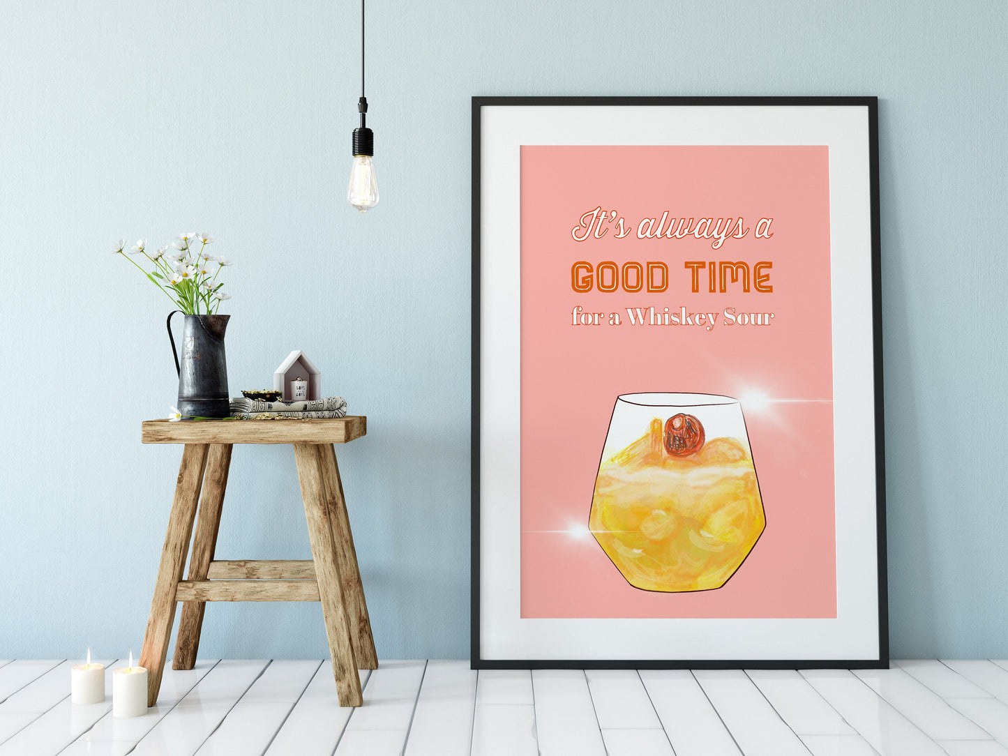 Cocktail Print, Whiskey Sour