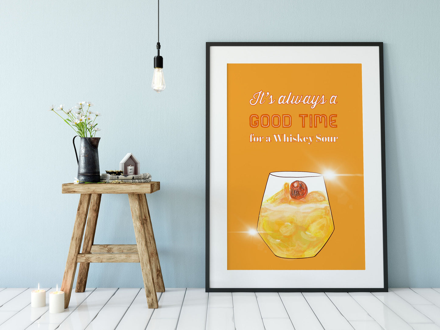 Cocktail Print, Whiskey Sour