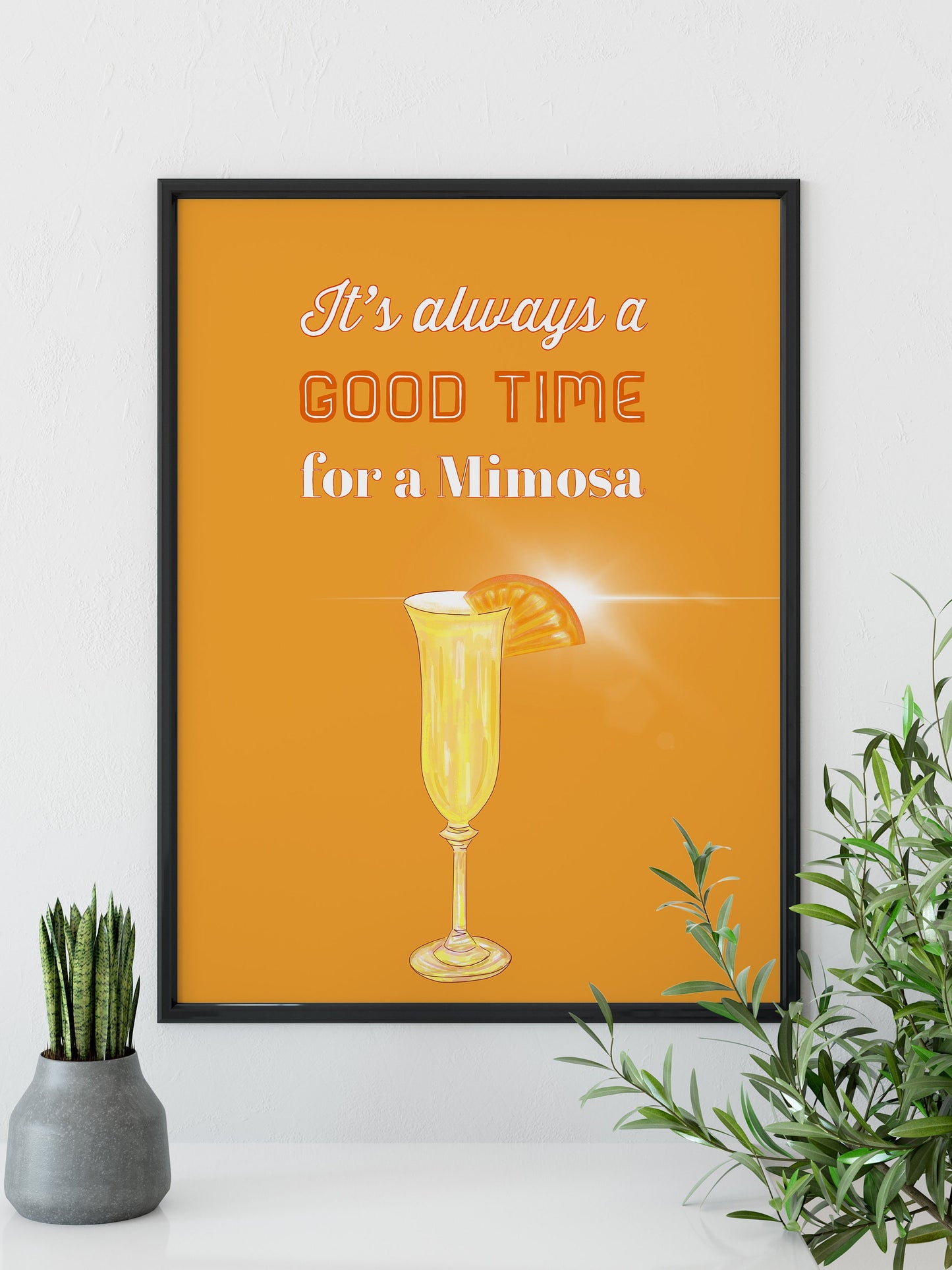 Cocktail Print, Mimosa