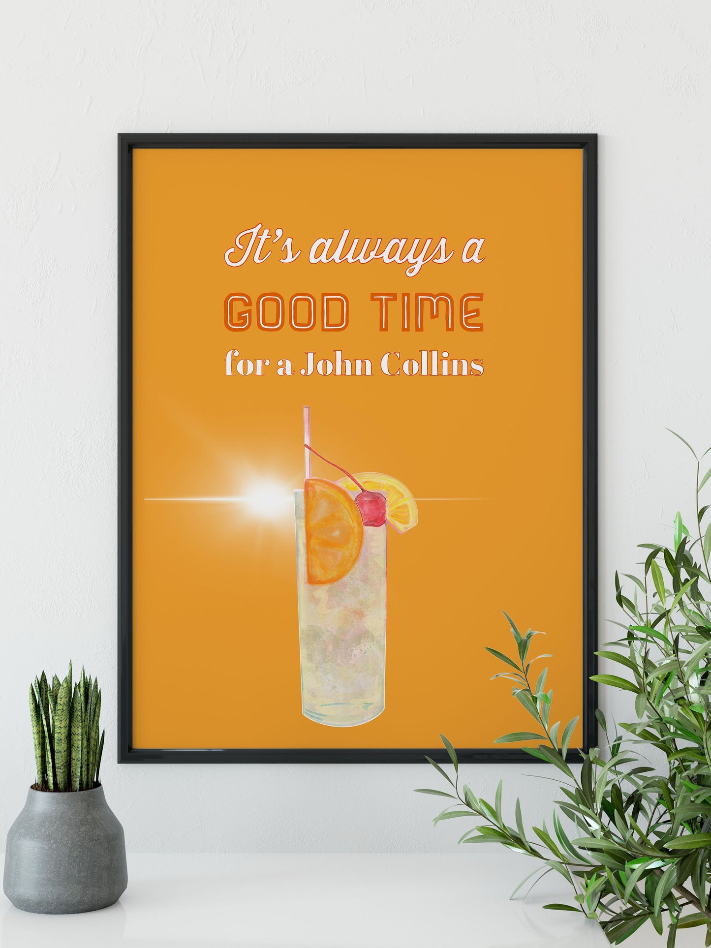 Cocktail Print, John Collins