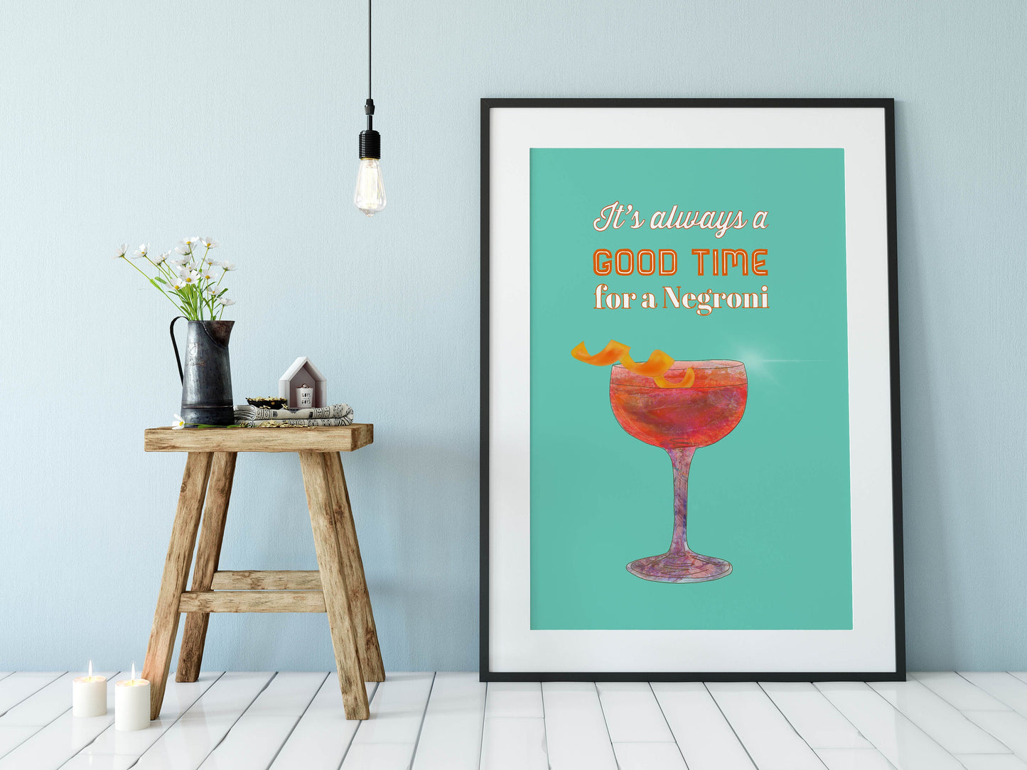Cocktail Print, Negroni