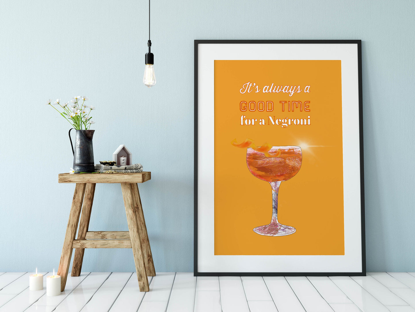 Cocktail Print, Negroni