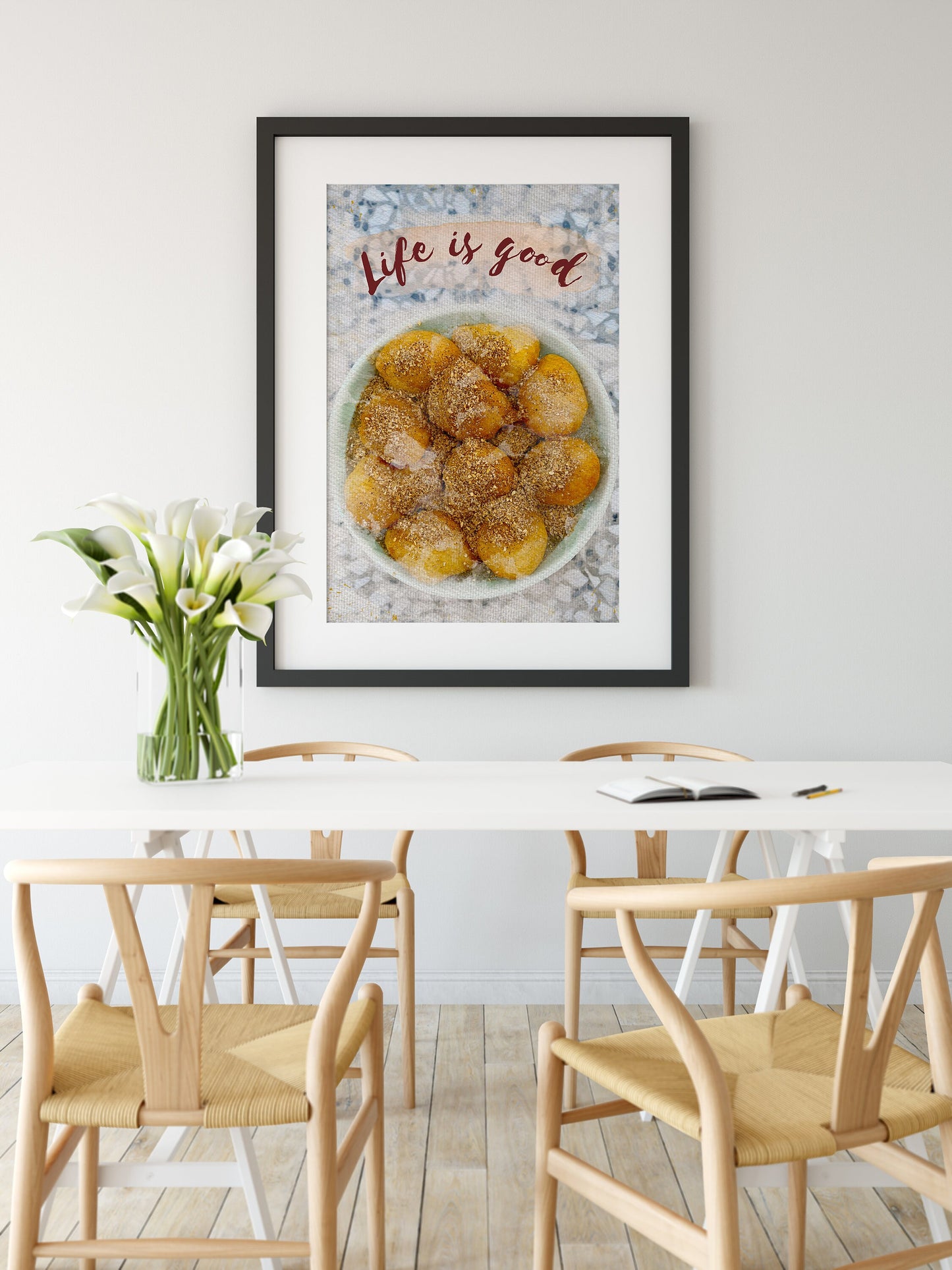 Loukoumades with honey Print