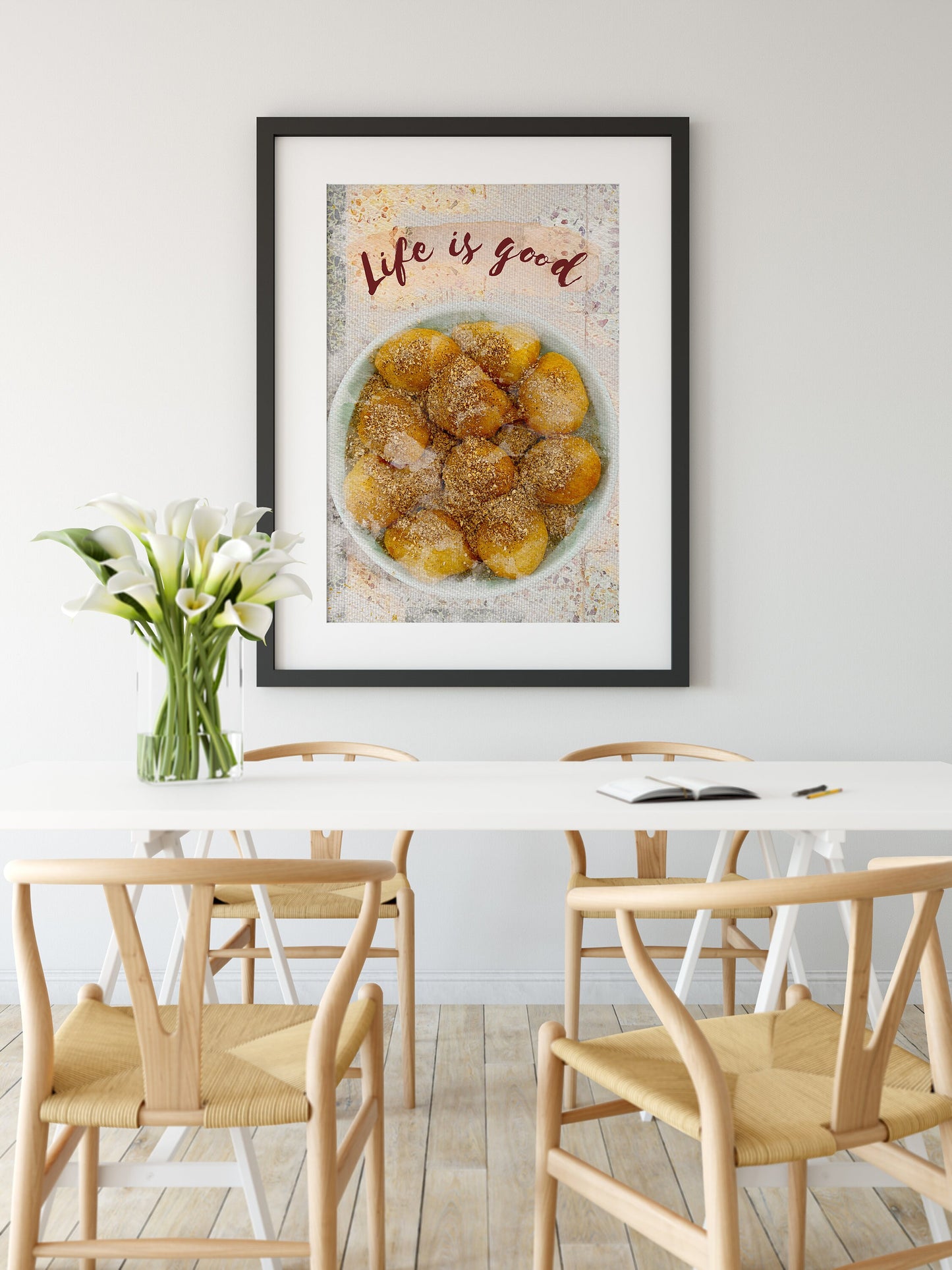 Loukoumades with honey Print