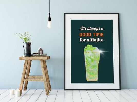 Cocktail Print, Mojito